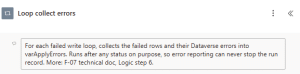 Cloud flow actions with notes that describe their purpose and point to a section of the technical documentation