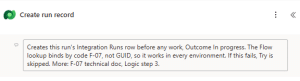 Cloud flow actions with notes that describe their purpose and point to a section of the technical documentation